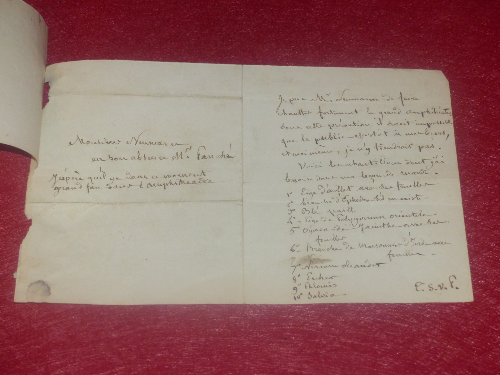 [COLLEC. ADOLPHE THIERS] RARE AUTOGRAPH SIGN Ca 1839 CHARLES MIRBEL Botanist