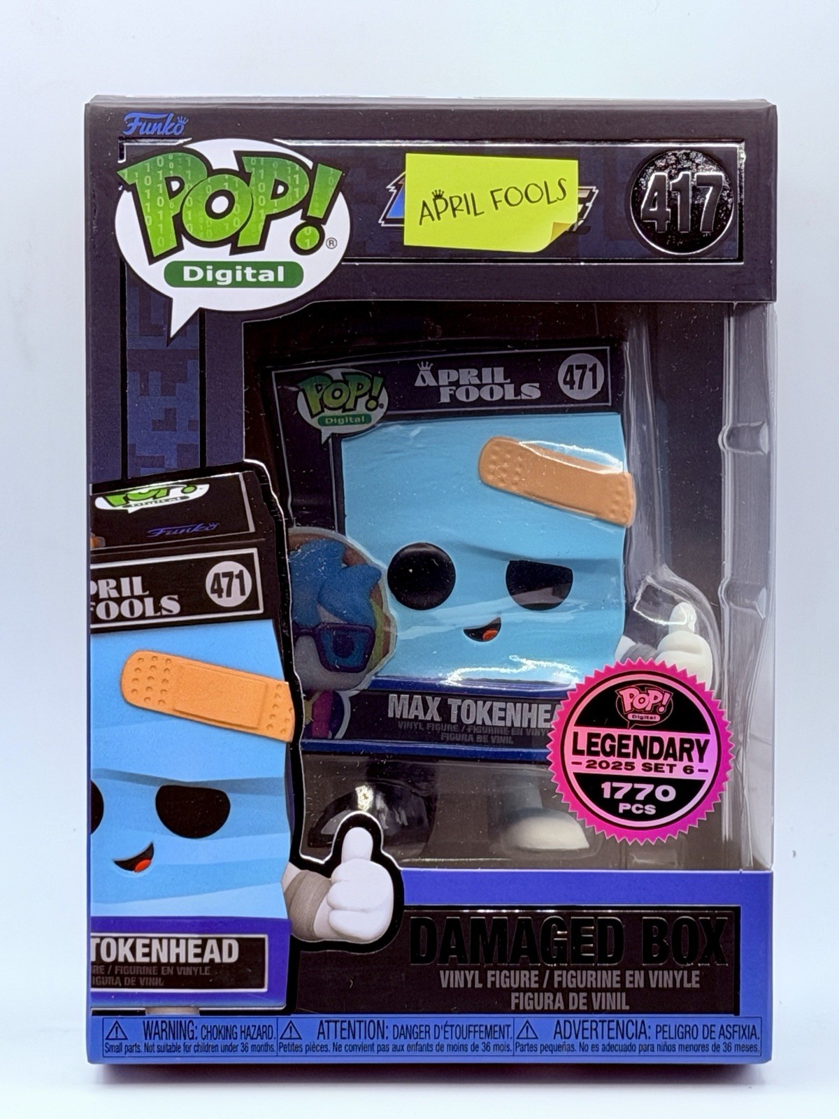 Funko Pop Digital: April Fools - Damaged Box #417 Legendary 1770pcs w/Protector