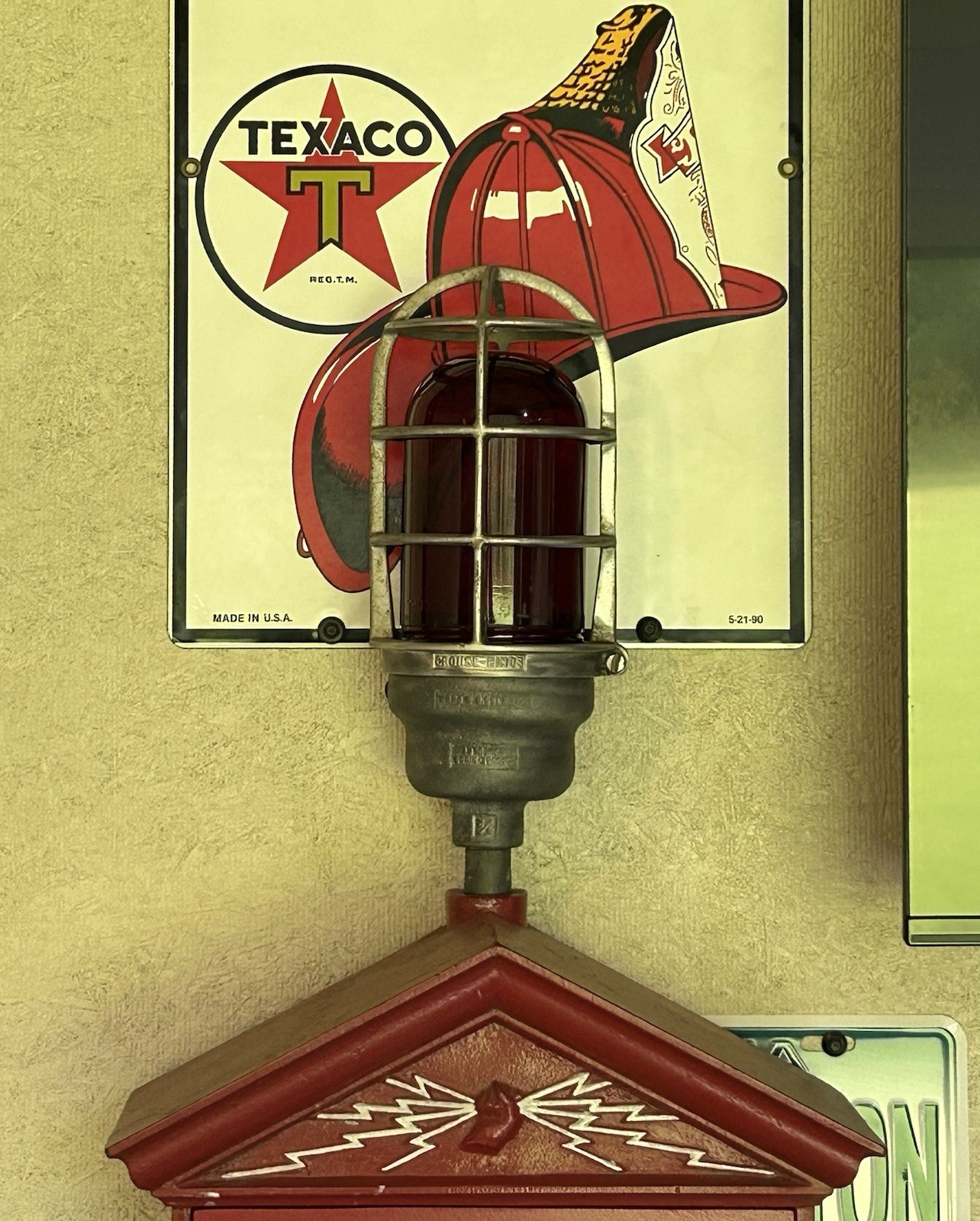 Gamewell Crouse hinds Vintage Firebox Light