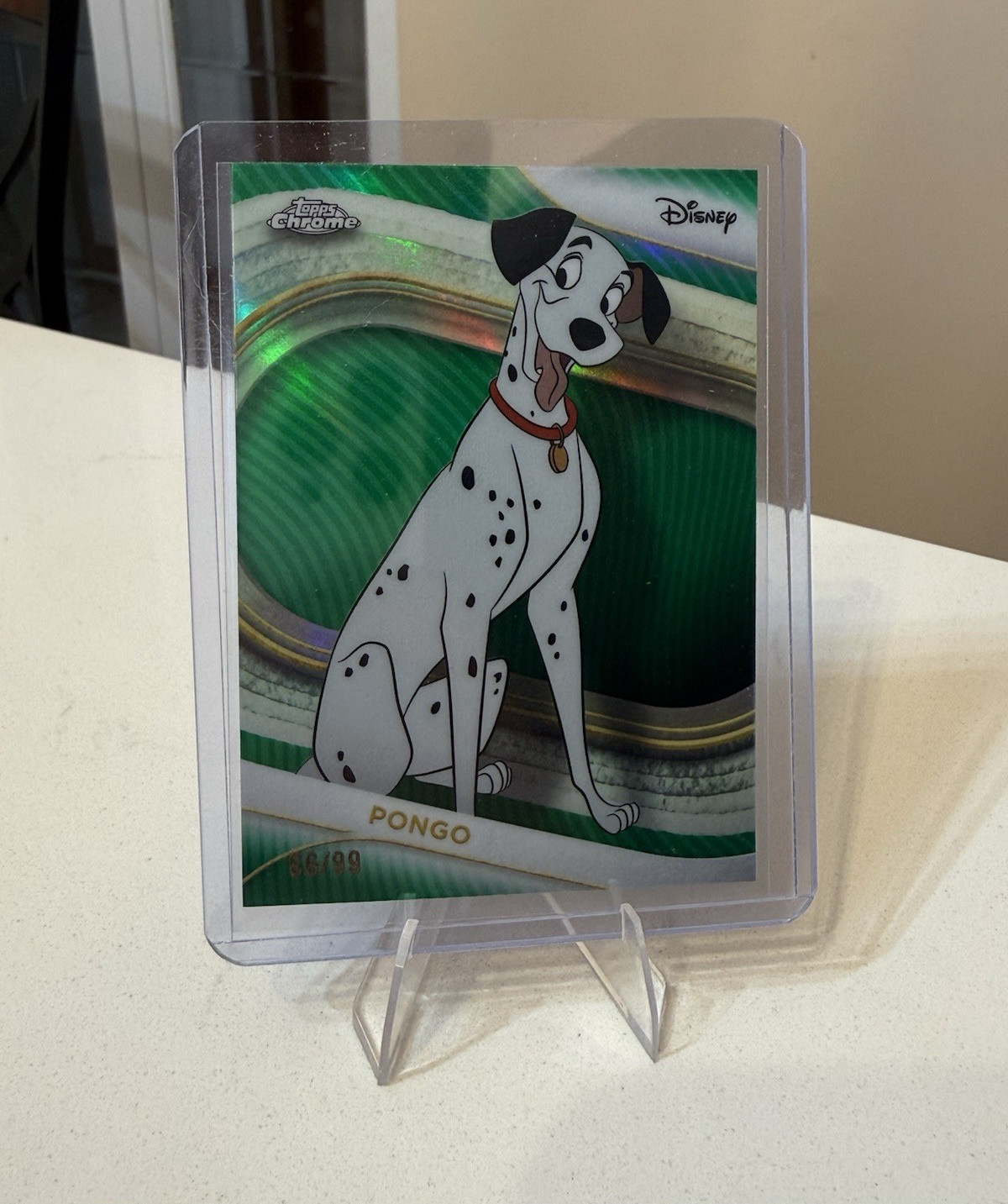 Topps 2025 Topps Chrome Disney 101 Dalmatians Pongo #101 Serial /99