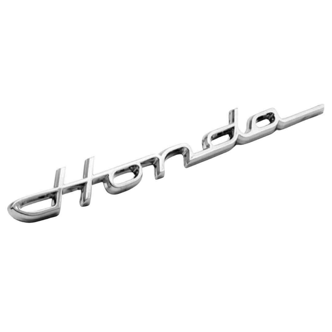 [New] Honda Logo Classic Emblem Sticker Badge Silver W/Tape