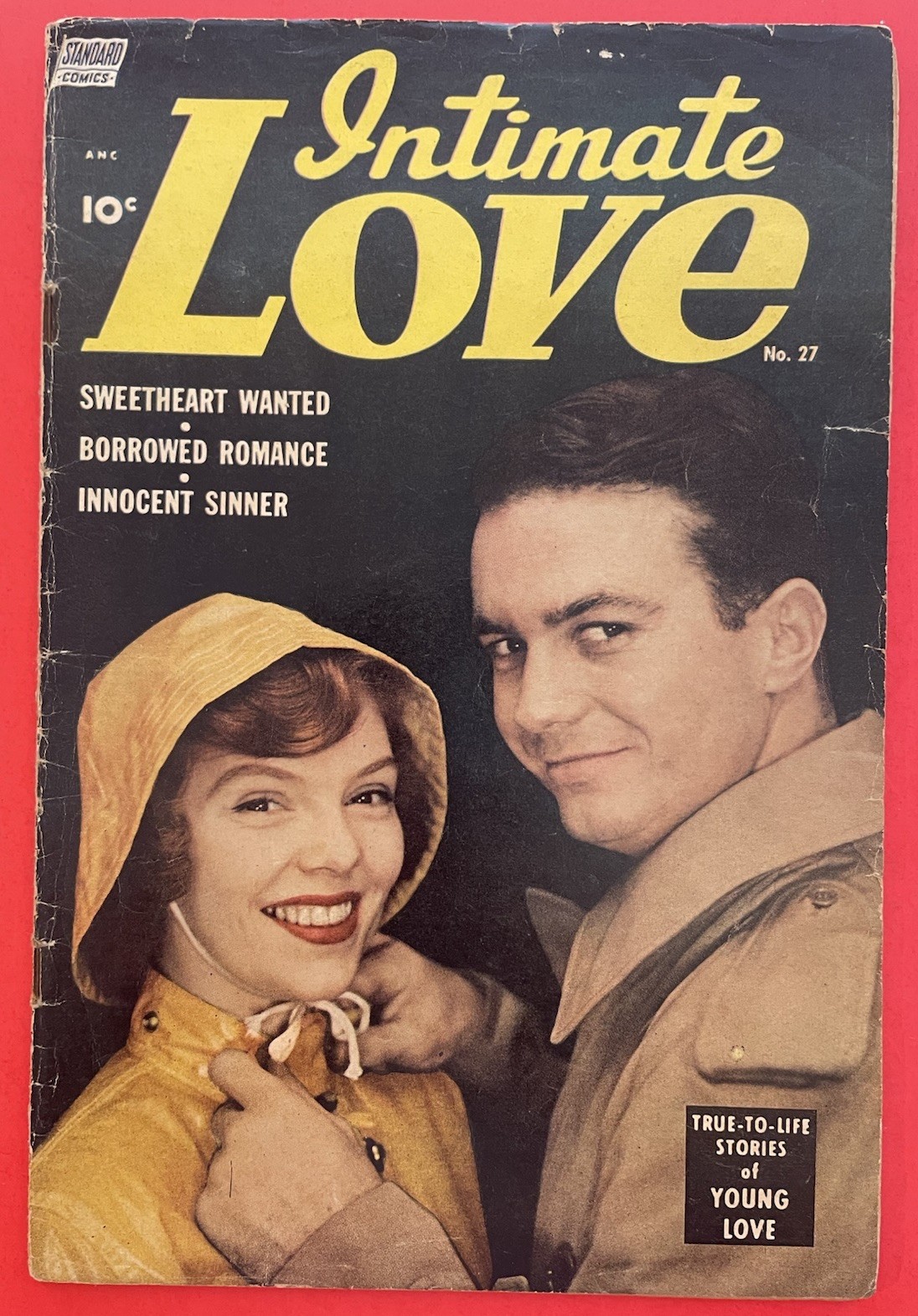 INTIMATE LOVE  # 27  (1954)  STANDARD publ.  - ROMANCE Comic Book - PRE CODE