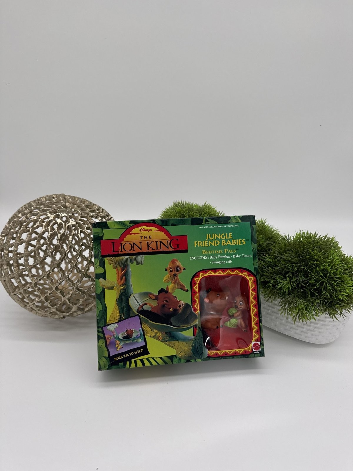 Disney Lion King Jungle Friend Babies Bedtime Pals Mattel Boxed Timon Pumbaa