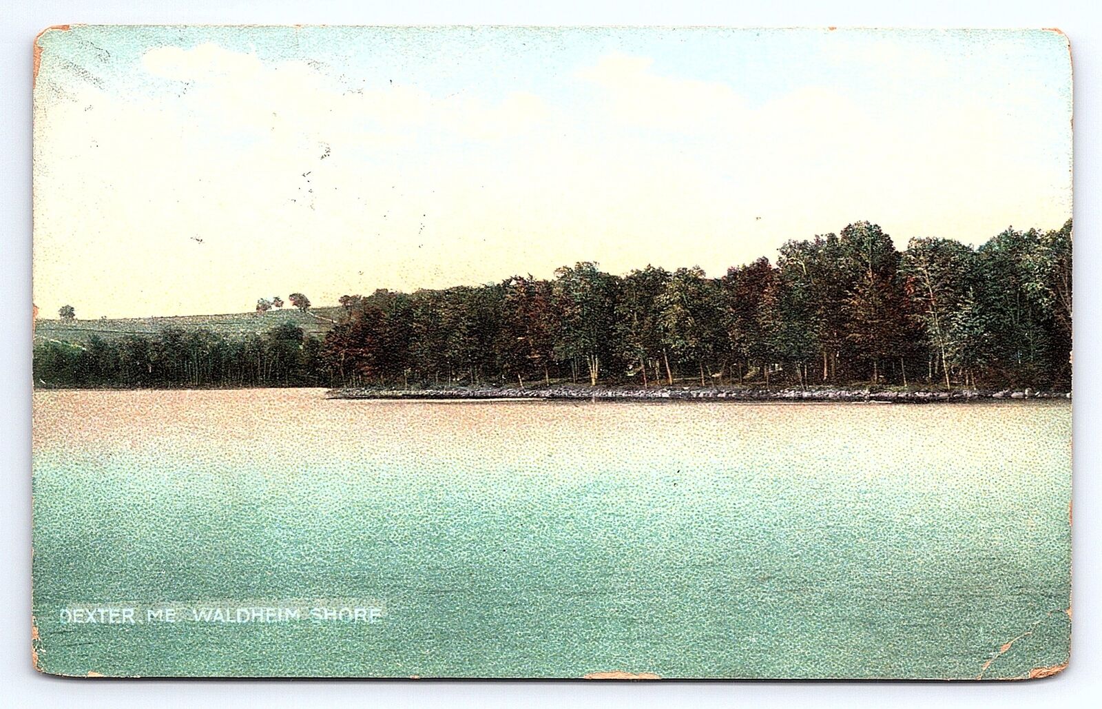 Postcard Waldheim Shore Dexter Maine