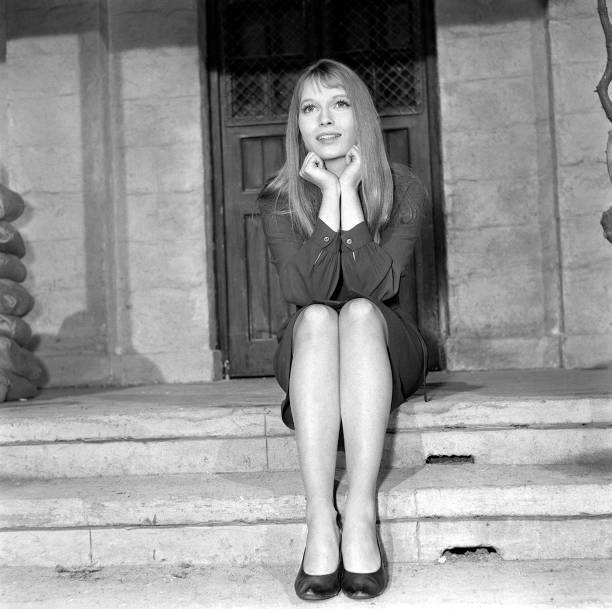 Actress Mia Farrow in London 1964 Old Photo 1