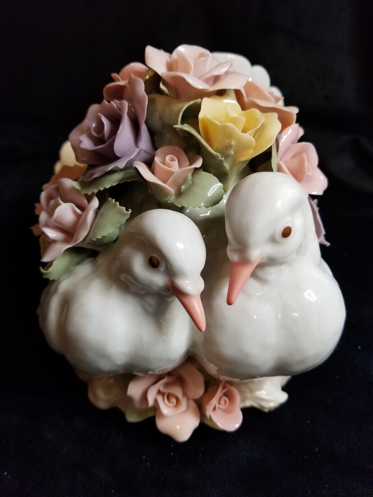 Vintage Love Birds Ceramic Wedding Flowers YH Company Australia 2001
