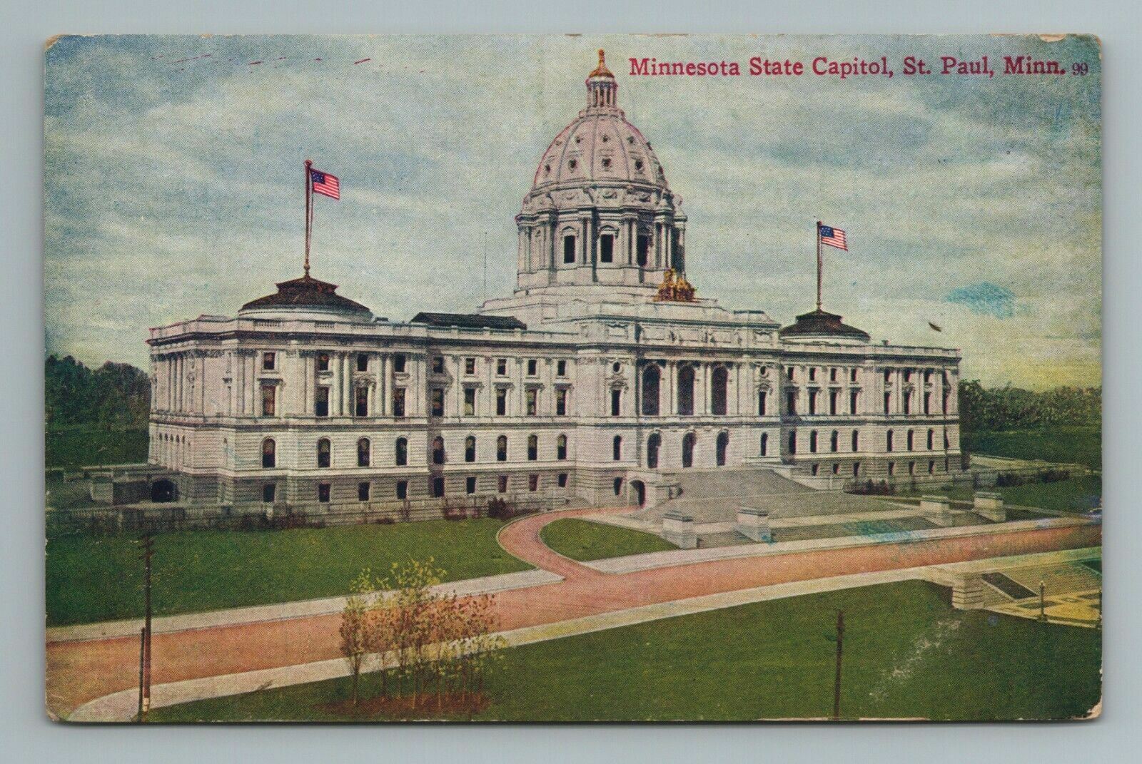 State Capitol Saint Paul MN Postcard Antique