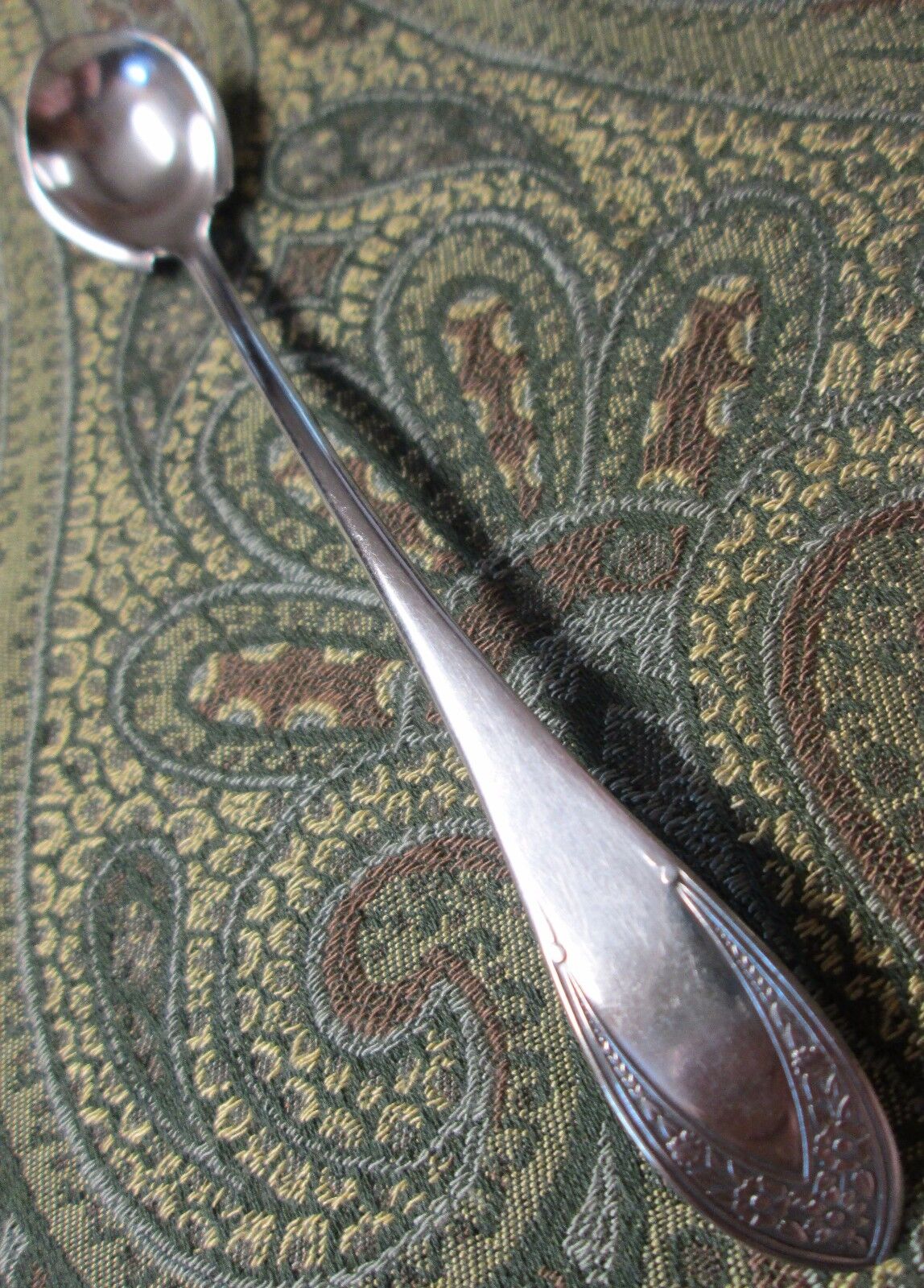 IMPERIAL 1877 Silverplate Mustard or Condiment Ladle Ornate Silverplate 