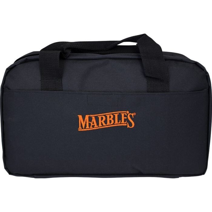 Marbles Knife Bag Black Holds 22 Zippered Padded With Two Small Outer Pockets