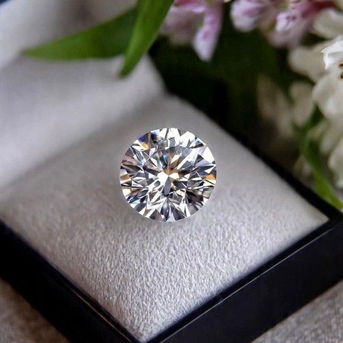 10 CT Certified Lab-Grown Diamond VVS1 Clarity Round Cut D Color CVD Diamond
