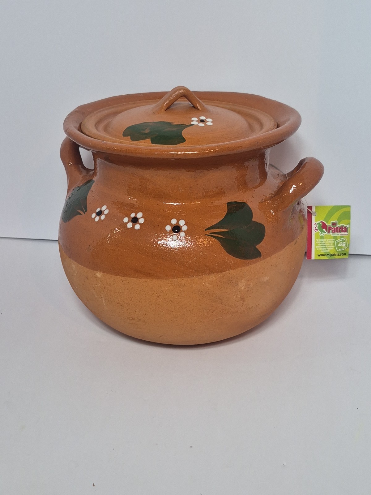 Mi Patria Large Clay Pot With Lid Functional Mexican Pots Mi Patria Large Clay Pot With Lid Functional Mexican Pots