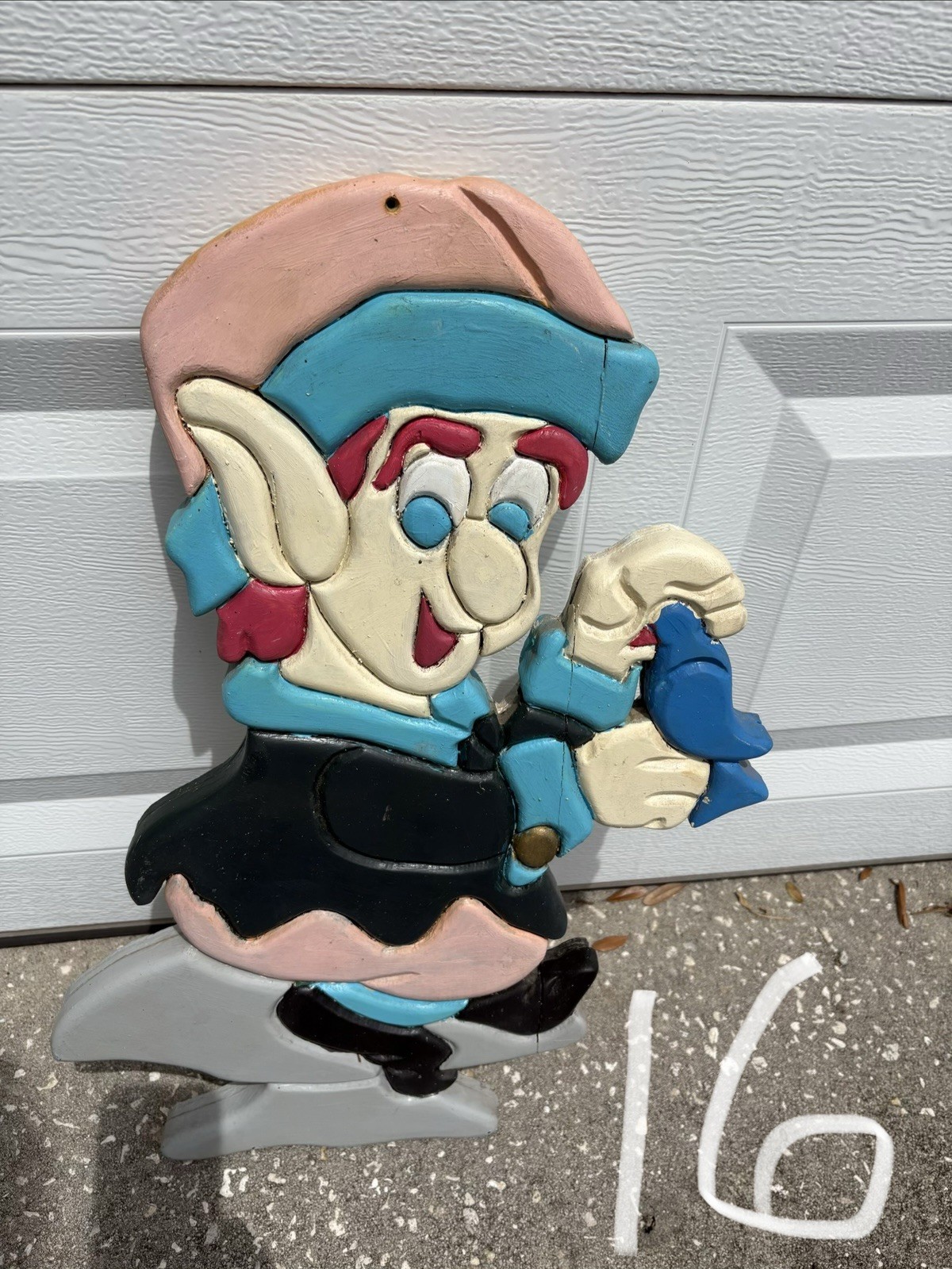 Vtg Amusement/Carnival/Park Hand Carved Wooden Dwarf Character Vtg Amusement/Carnival/Park Hand Carved Wooden Dwarf Character