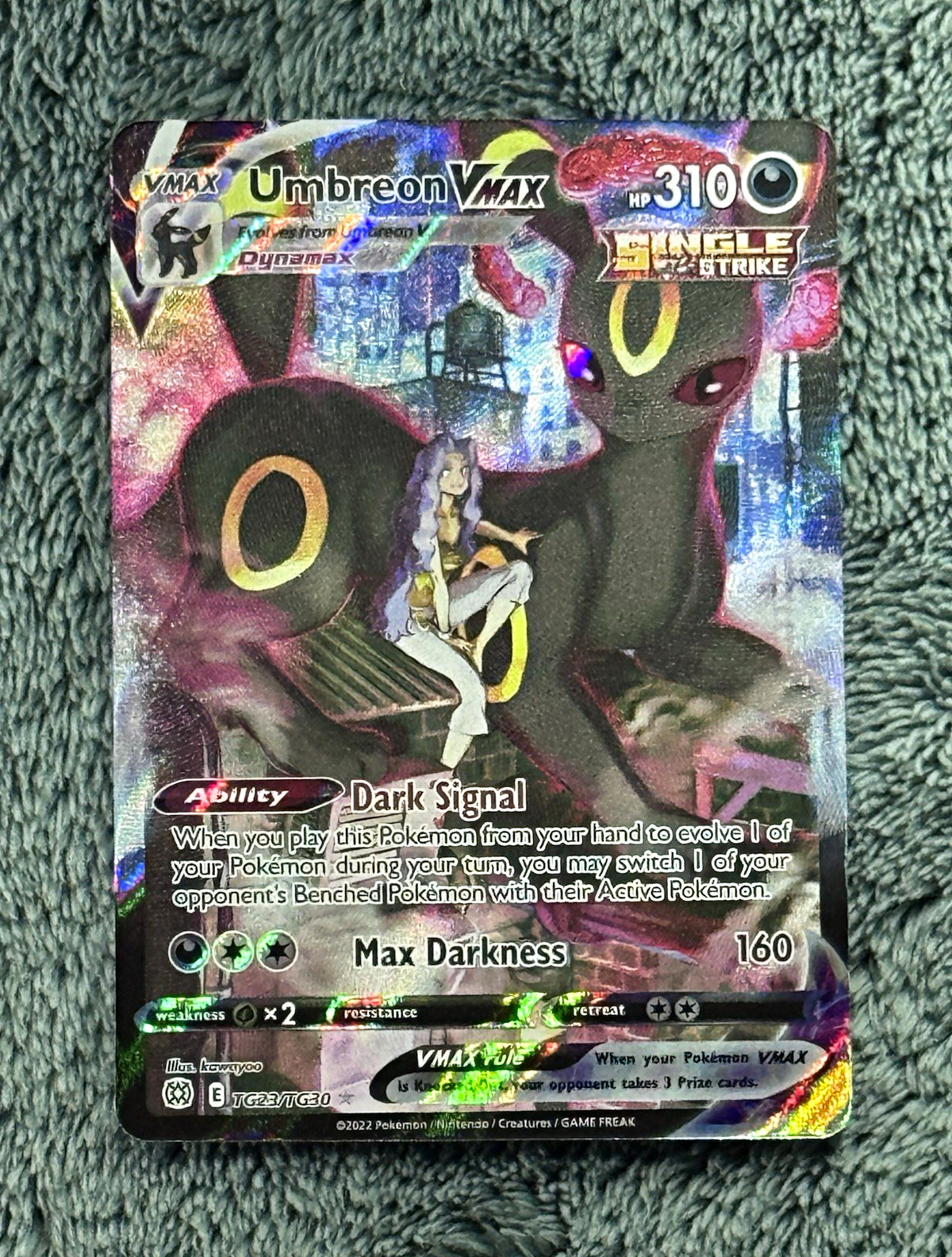 Pokémon Umbreon VMAX Trainer Gallery TG23/TG30 Holo Full Art English 2022
