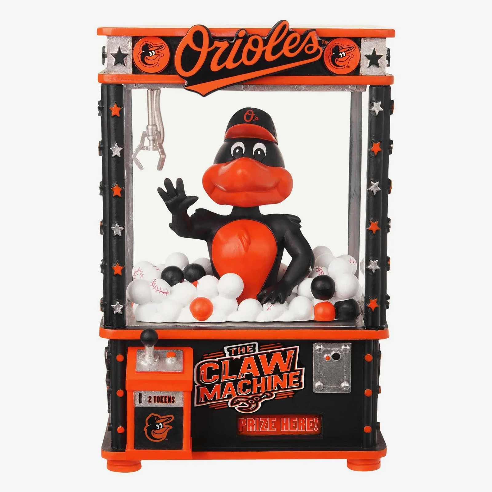 The Oriole Bird Baltimore Orioles Claw Machine Bobblehead MLB