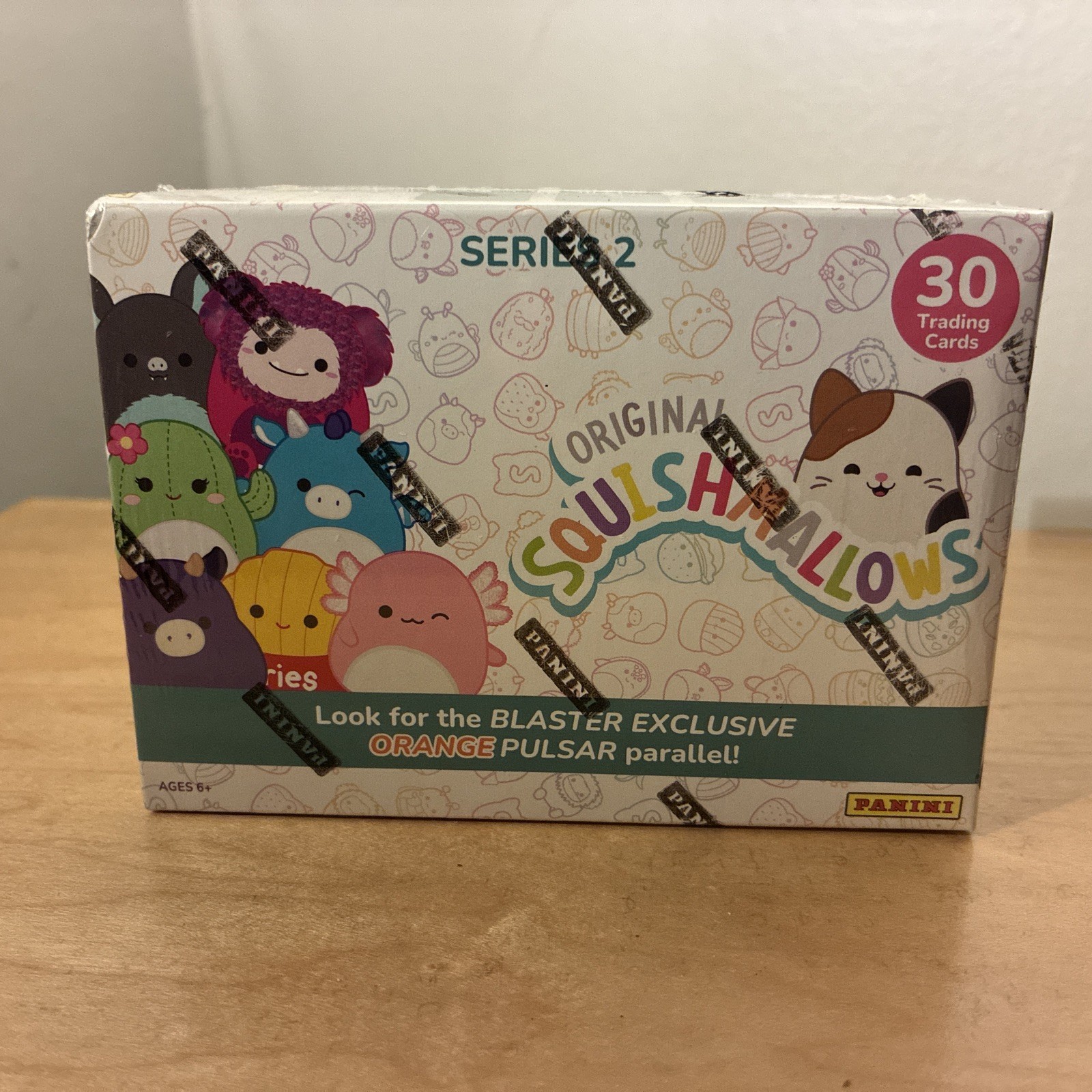 Original Squishmallows Panini Trading Cards Blaster Box - 6 Packs 30 Cards