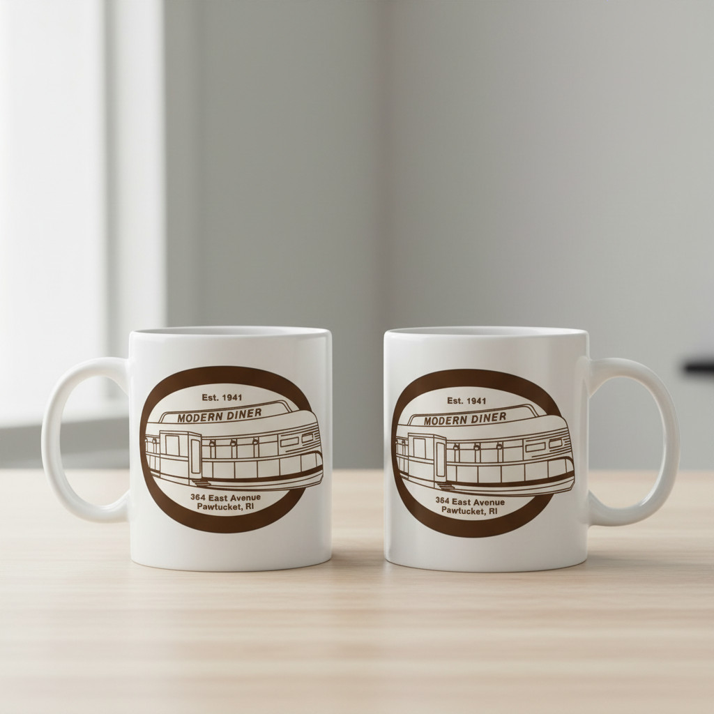 MODERN DINER 364 East Avenue Pawtucket, RI Coffee Mug MODERN DINER 364 East Avenue Pawtucket, RI Coffee Mug