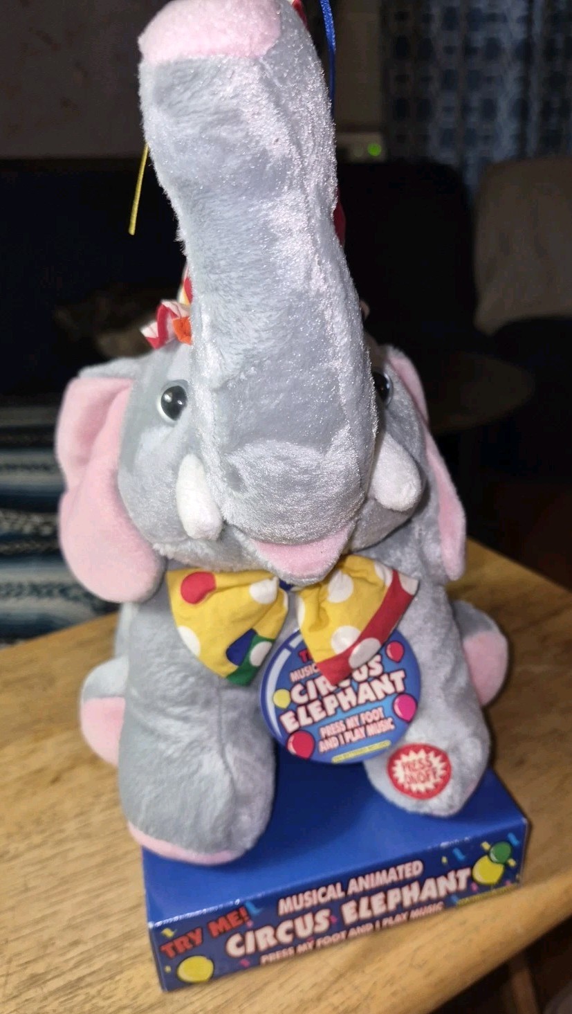 Musical Animated Circus Elephant  (Dead Battery)