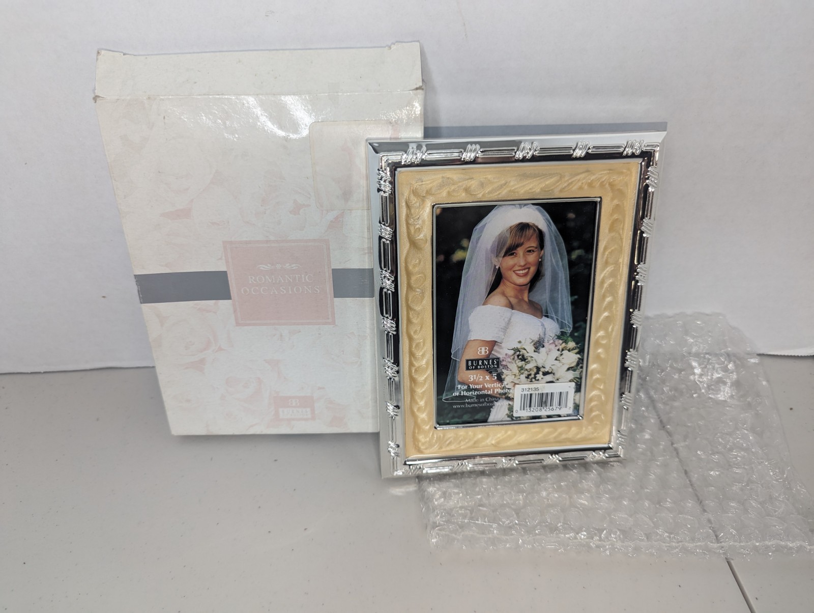 Vintage Burnes of Boston Romantic Occasions Matted Pewter 3.5