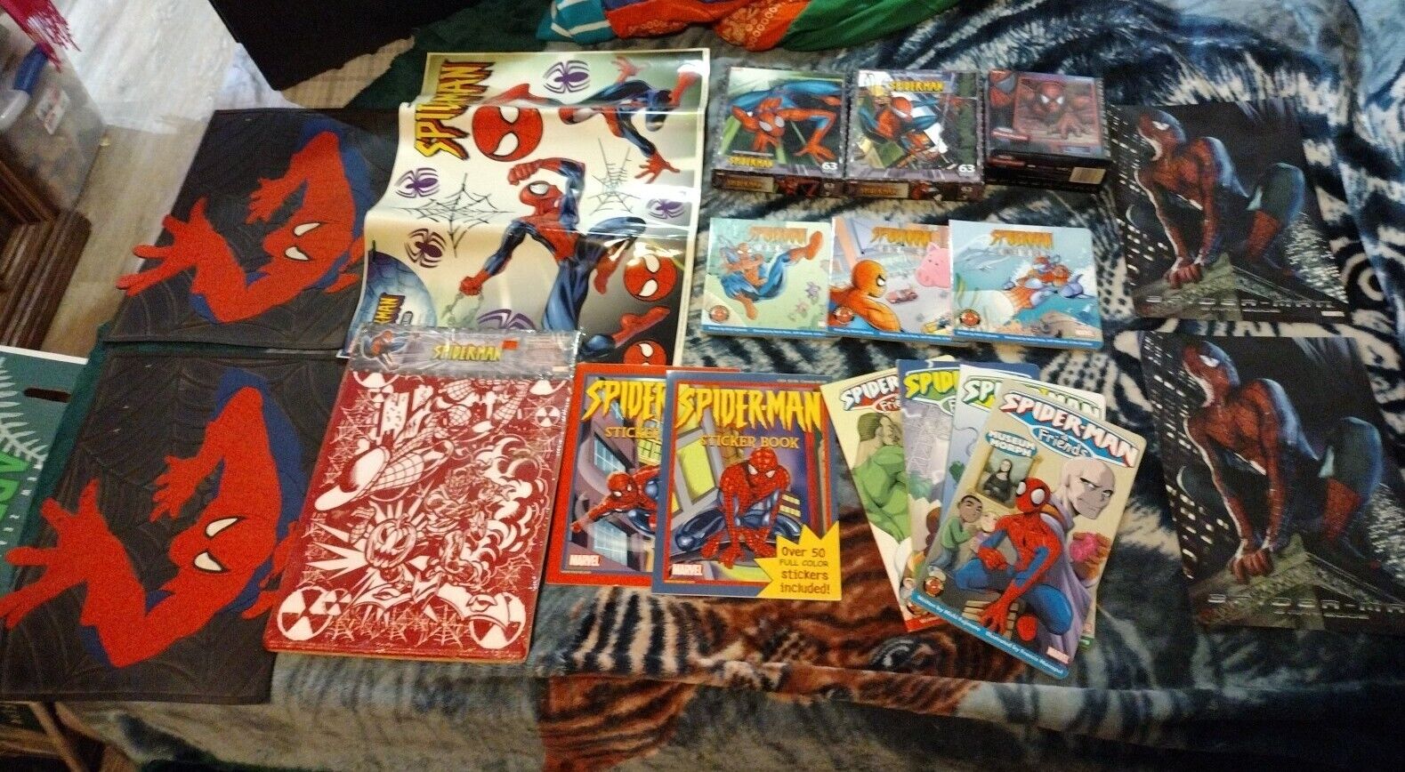Spider-man  - 2002-2003 -  Lot Of 18 Pieces- All New Items