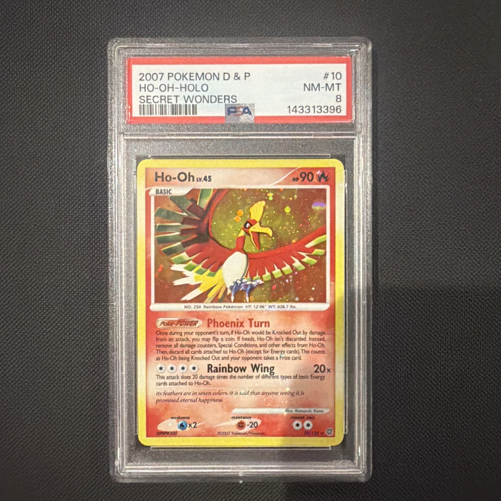 HO Oh Holo PSA 8 Secret Wonders