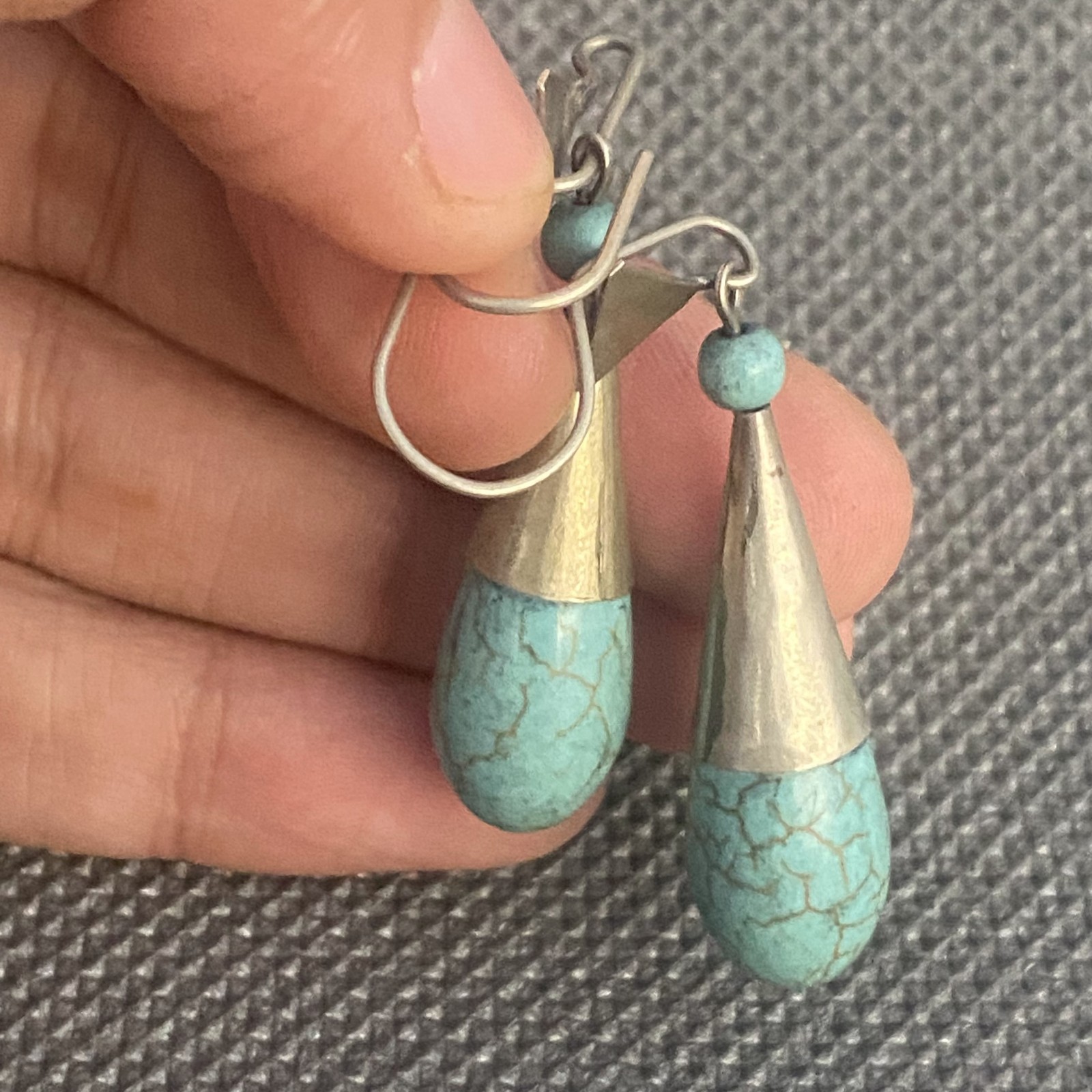 Vintage Silver Tone Moroccan Berber Gypsy Earrings Elegant Ethinc African Jewels