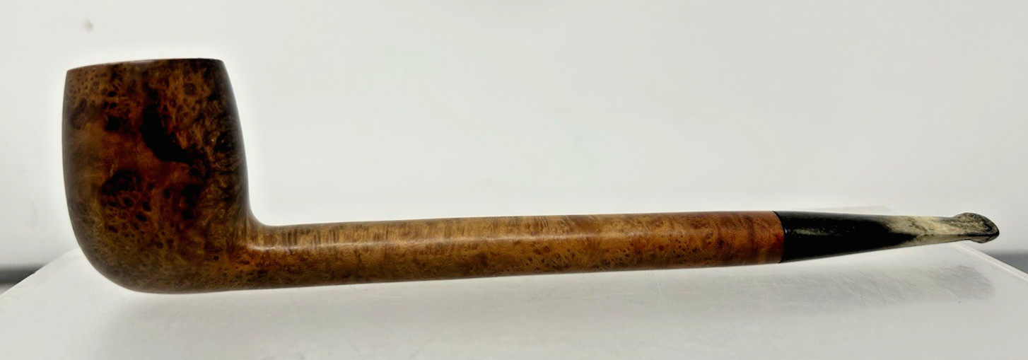 Vintage London England Estate Smoking Pipe Long Shank Canadian Briar