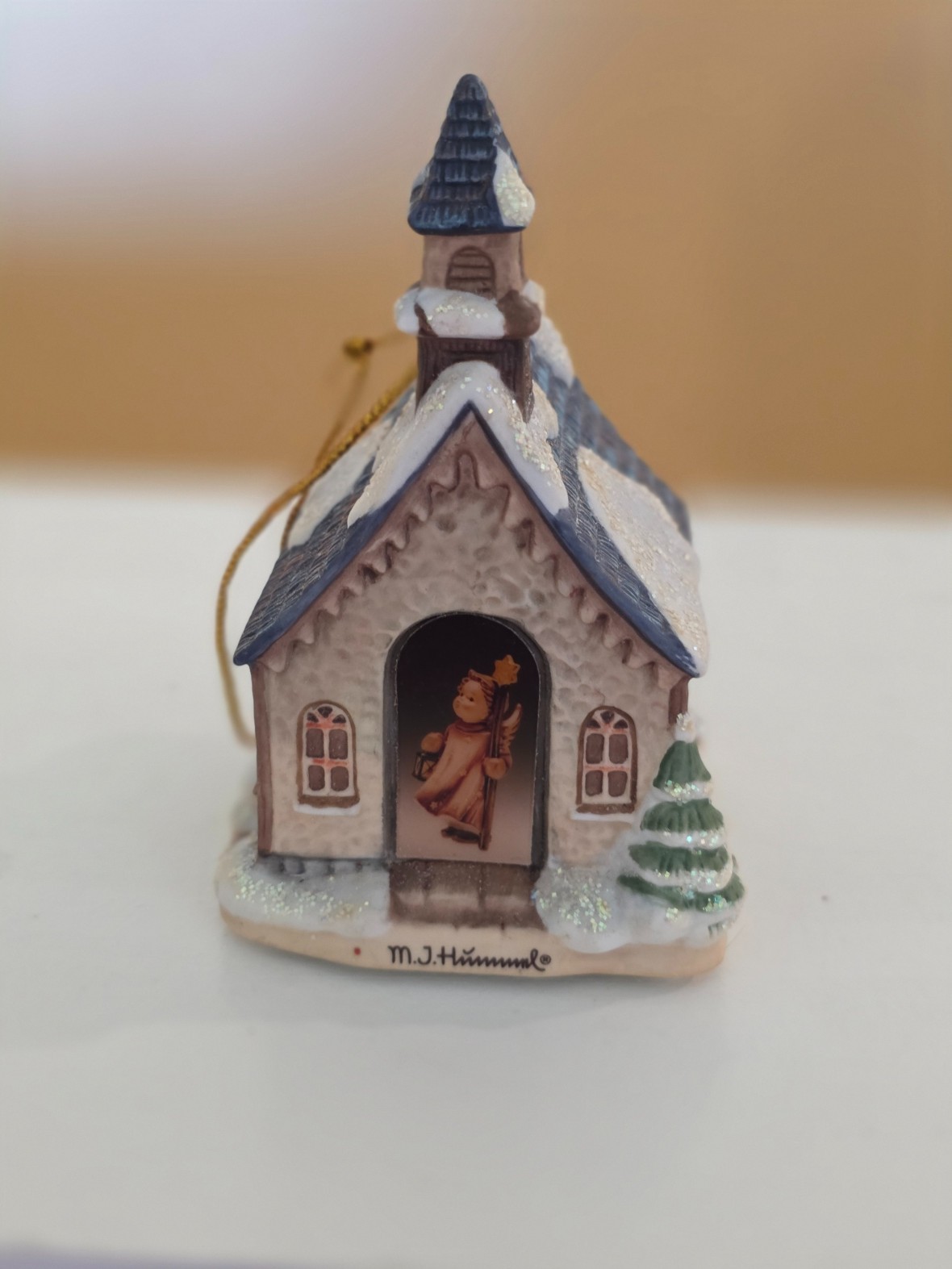 1999 Bradford Editions M.I. Hummel Candlelight Church Christmas Ornament 68211