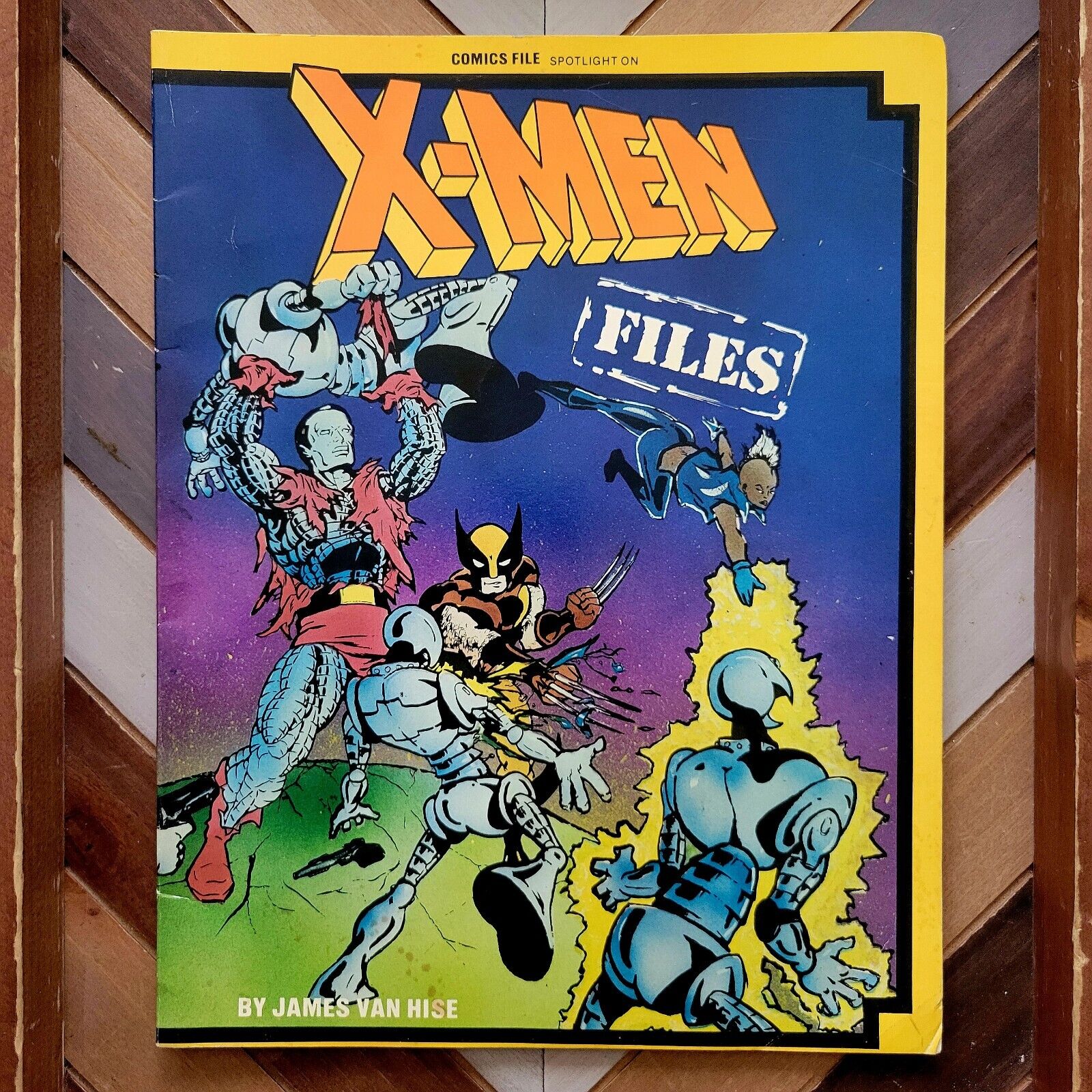 COMICS FILE MAGAZINE #1: X-MEN FILES VG+ (Heroes Pub. 1986) 1st Print VAN HISE