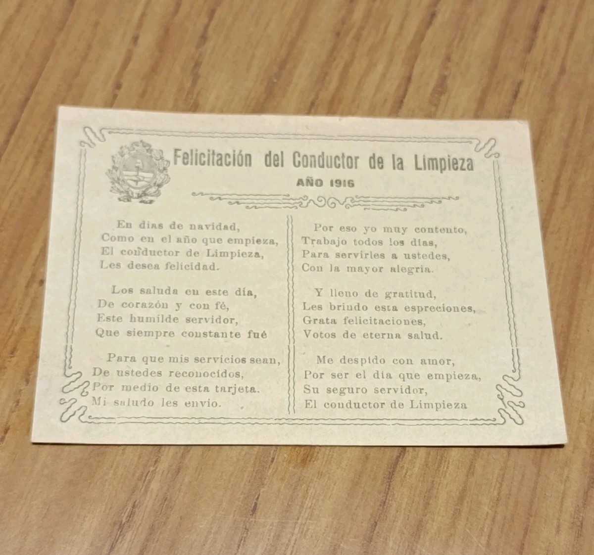 Antique 1916 sanitation Drivers Greeting Cards 