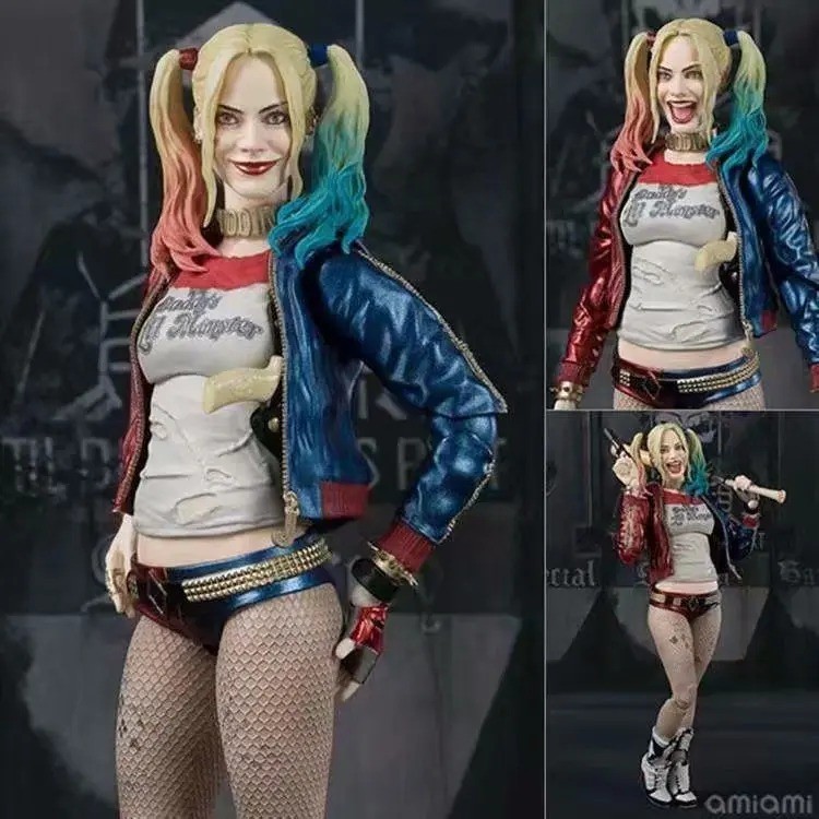 SHF Suicide Squad The Clown\'s Girl Harley Quinn PVC Action Figure NEW IN BOX 6in