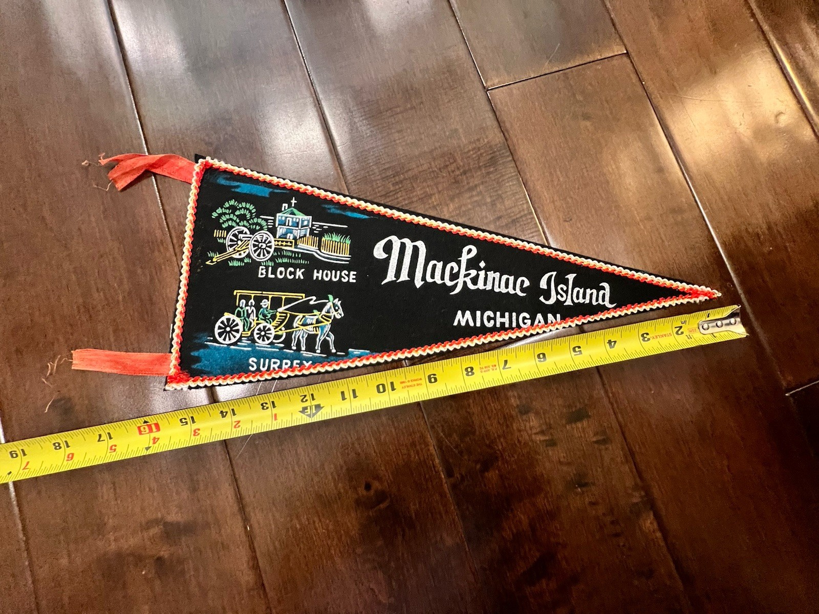 Mackinac Island, Michigan 16” Size Pennant