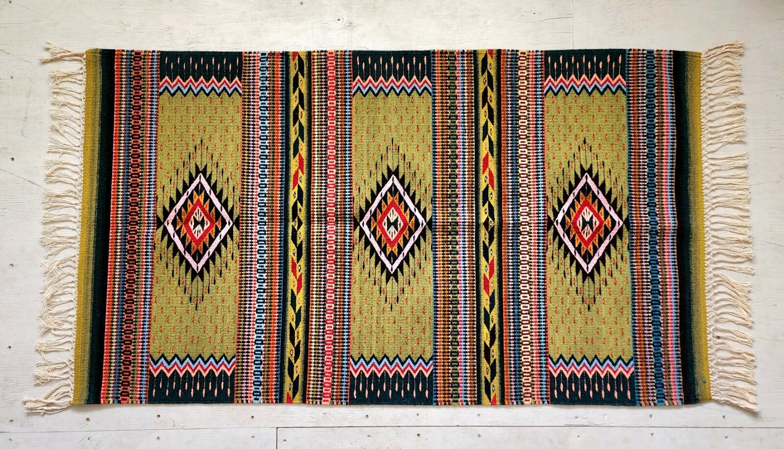 Oaxaca Textile Vintage Zapotec Rug Fidel Cruz