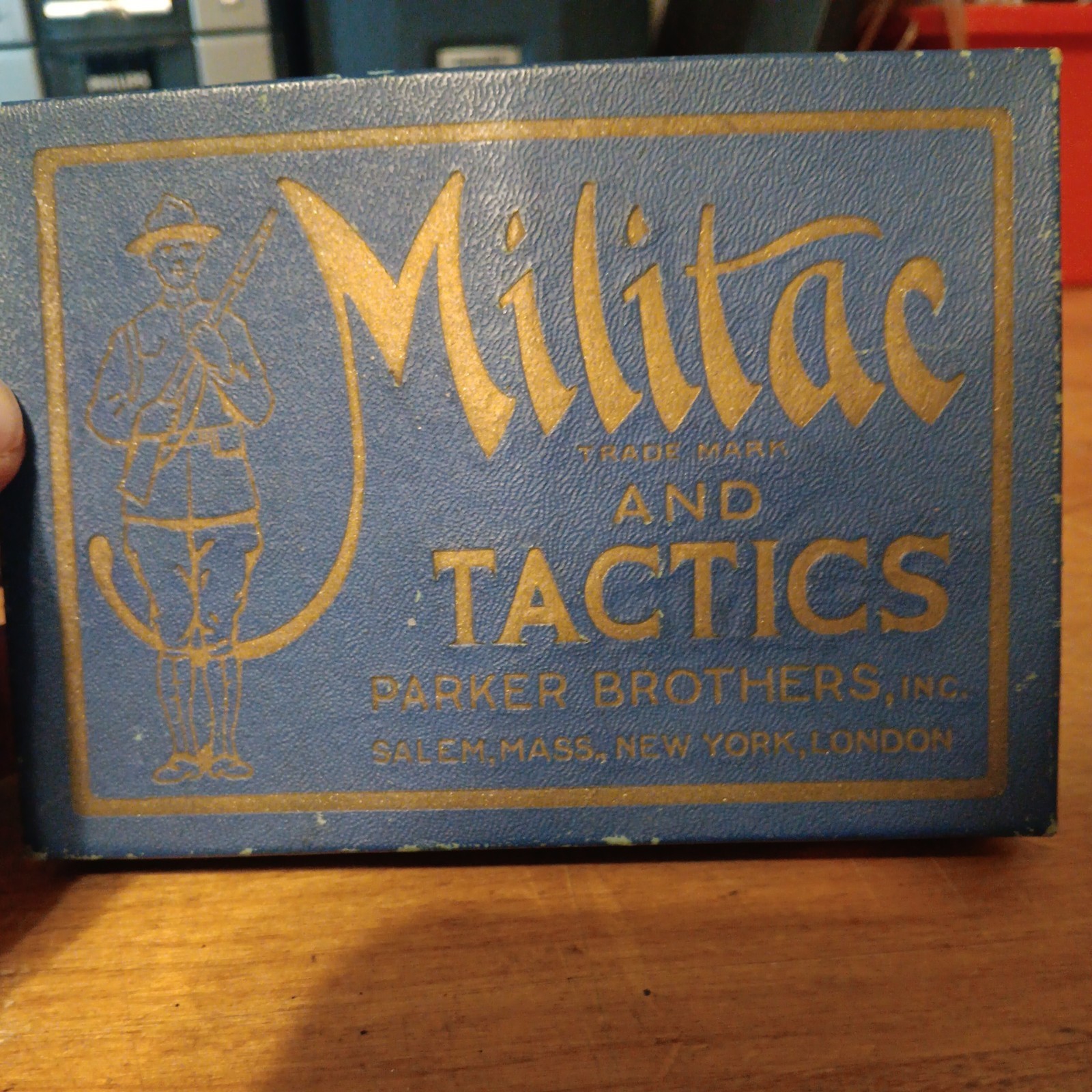 Antique 1916 MILITAC & TACTICS WWI CARD GAME COMPLETE w/BOX/MANUAL PARKER BROS