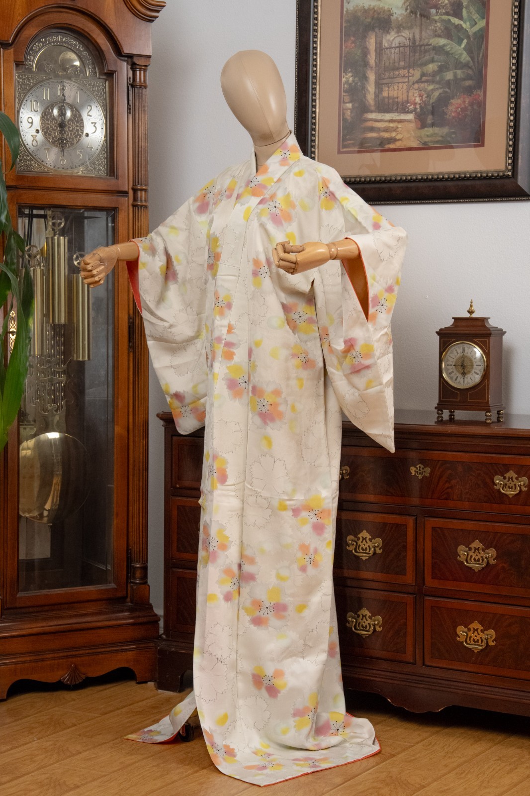 DEAR VANILLA JAPANESE KIMONO WOMEN\'S ROBE GOWN AUTHENTIC MADE IN JAPAN VINTAGE