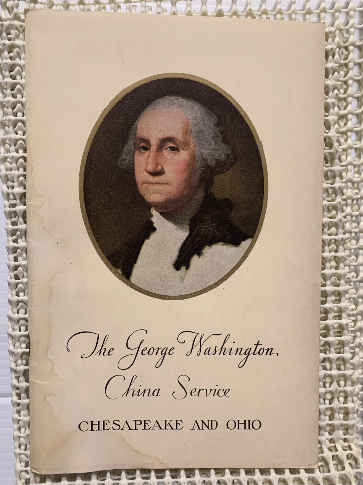Vintage 1950's THE GEORGE WASHINGTON CHINA SERVICE Chesapeake & Ohio Line