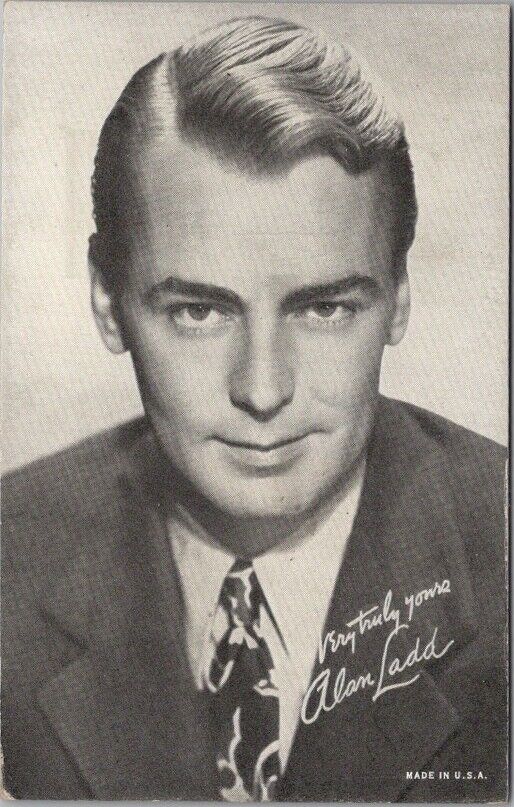 Vintage 1950s ALAN LADD Arcade / Mutoscope Card Movie Actor \