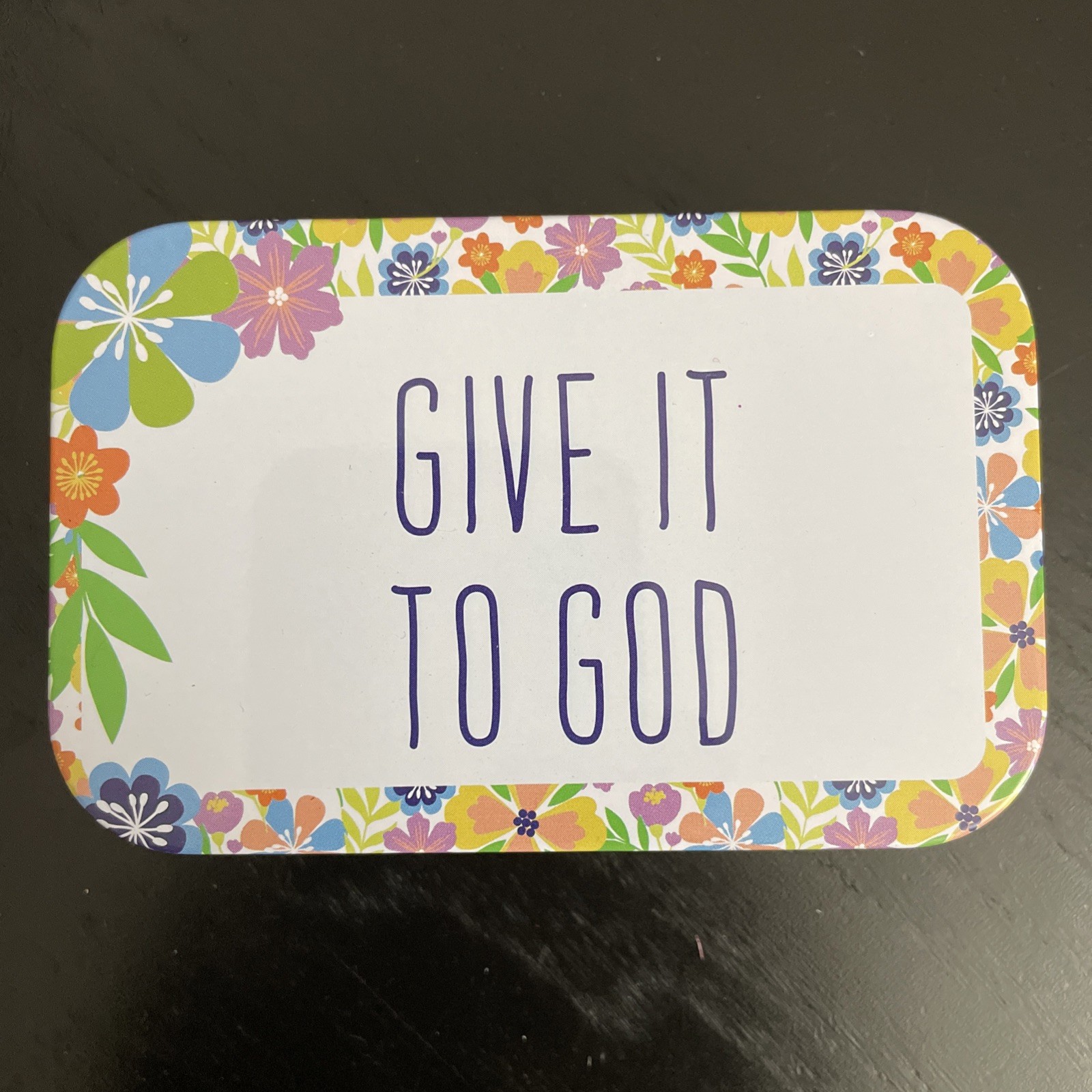 GIVE IT TO GOD metal 2.5x3.75 Prayer Box