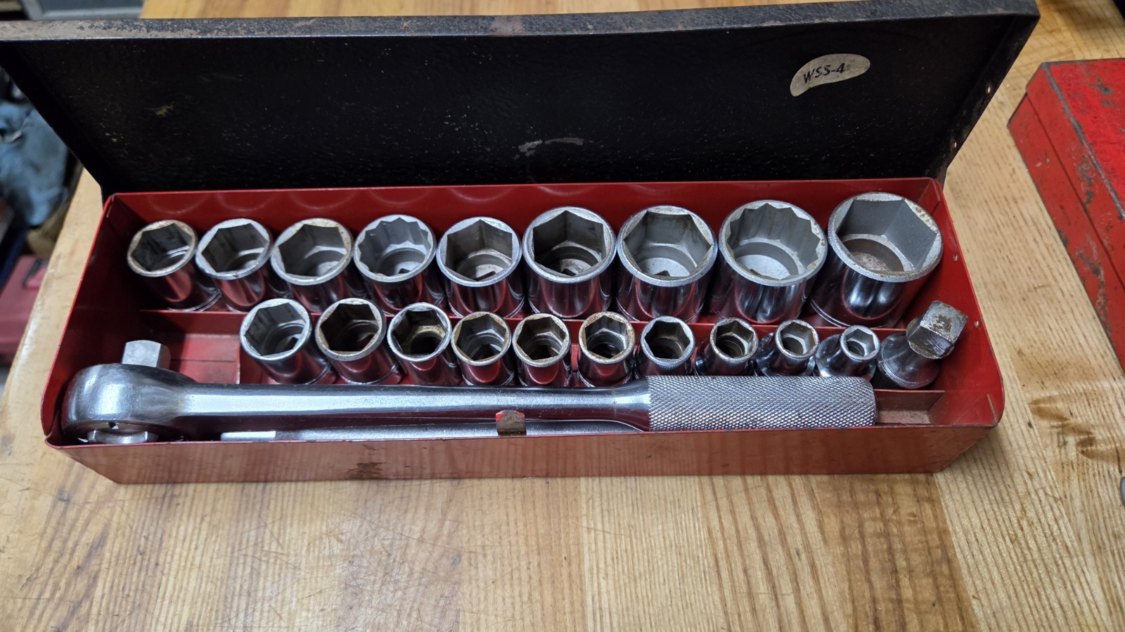 Vintage Williams 1/2 Drive 6 POINT 22 Piece Socket Set + Metal Case 1-¼ - ⅜ Rare