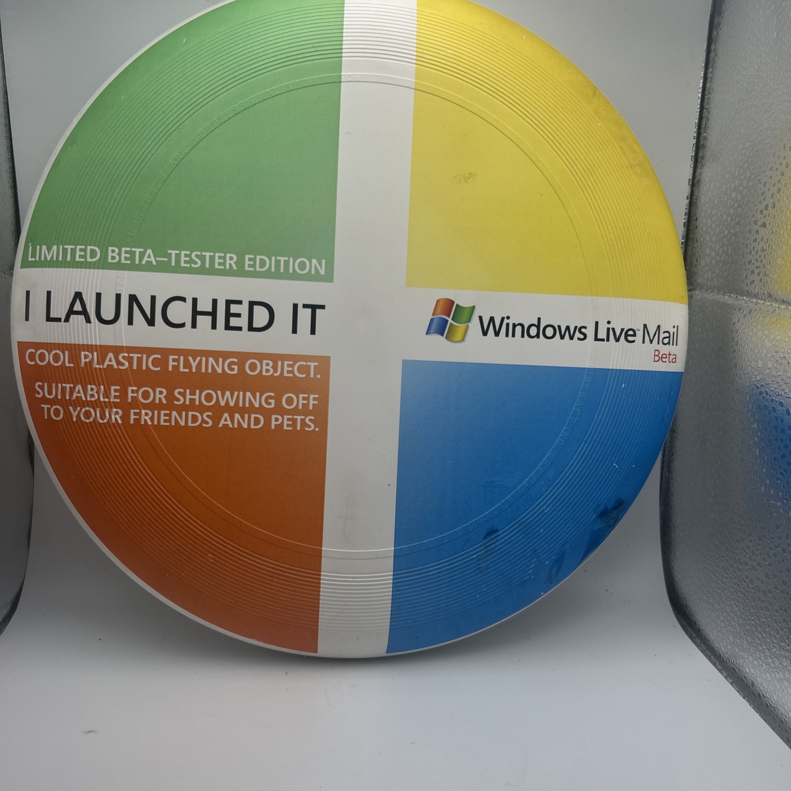 Vintage Microsoft Promo Frisbee Windows Live Limited Mail Beta Tester  Edition 