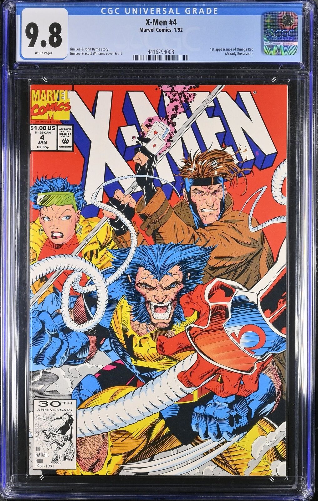 X-Men (1991) #4 CGC NM/M 9.8 1st Appearance Quicksilver Scarlet Witch 