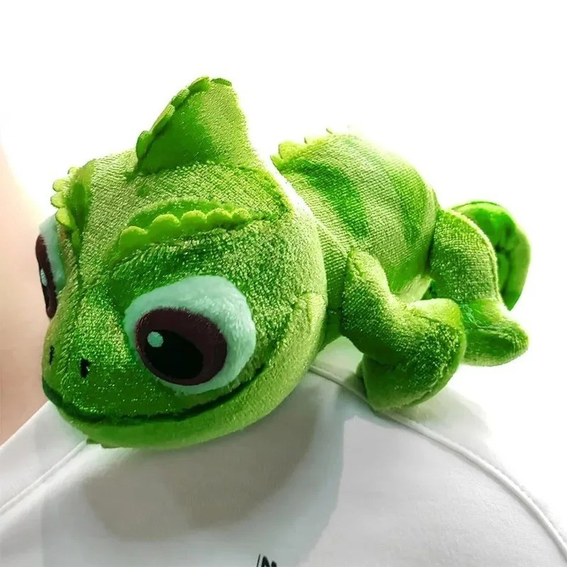 Disney Parks Tangled Pascal Shoulder Pal Magnet Magnetic Plush Toy 7\'\' Rapunzel