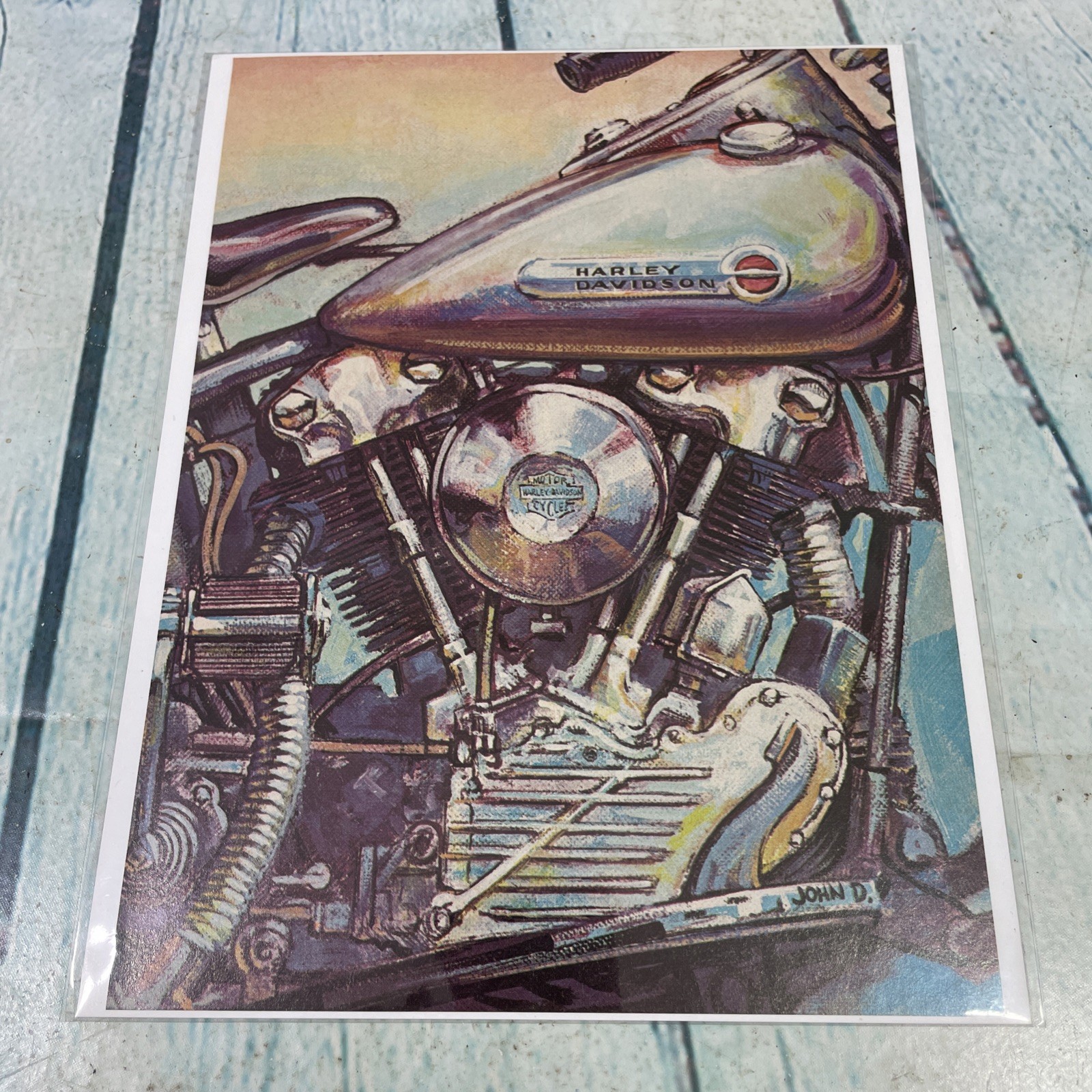 1981 Harley Davidson Motorcycle Biker Art Vtg Print Ad/Poster Pinup Magazine Pg