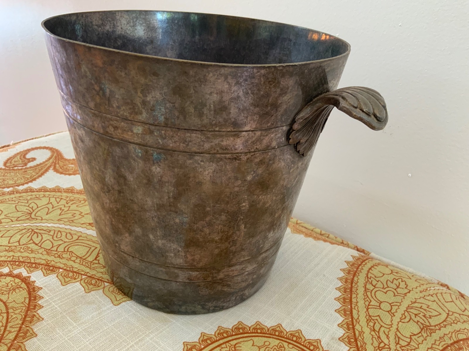 Hotel Du Cap Antique Silver Ice Bucket marked 1957 Hotel du Cap-Eden-Roc
