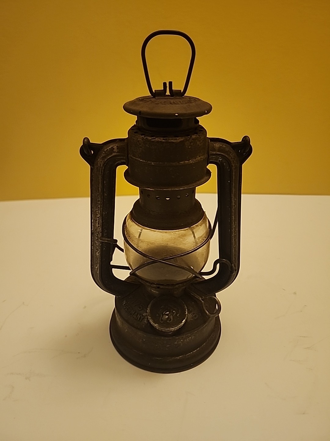 Antique Feuerhand Nier Super Baby 175 German Lantern Kerosene Glass w/Globe Wick