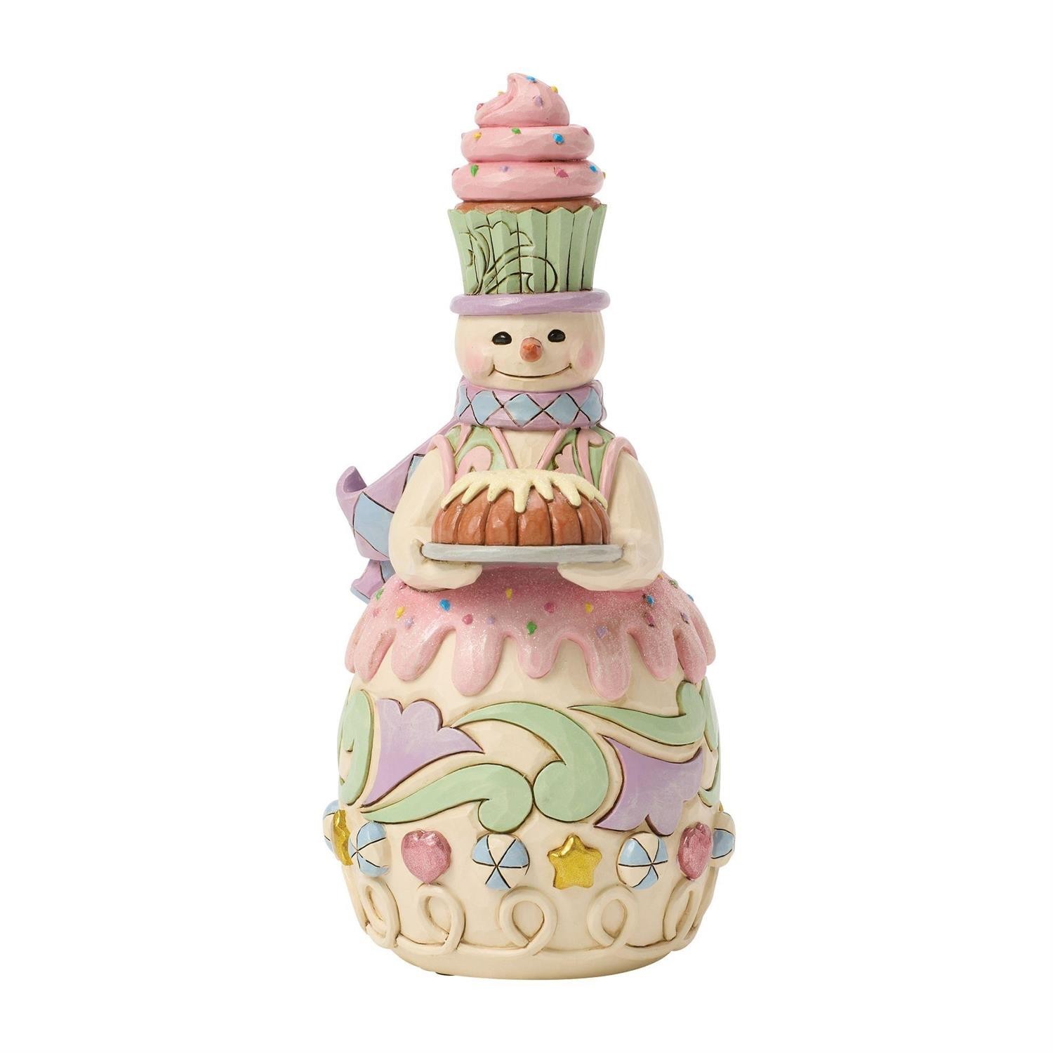 Jim Shore HEARTWOOD SWEETS SNOWMAN BUNDT CAKE FIGURE-BAKED JUST FOR YOU 6018893