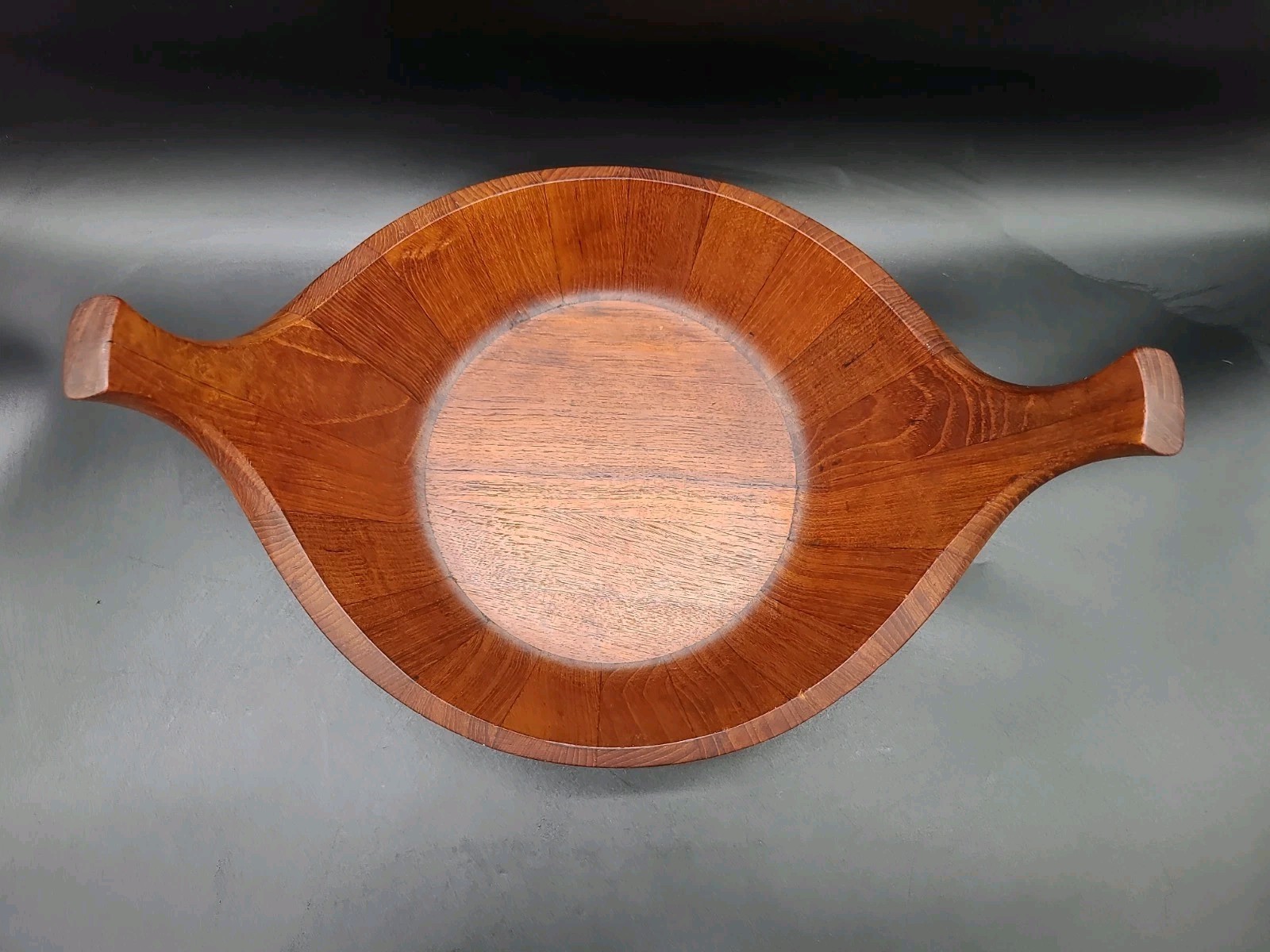 MCM Dansk Staved Teak #830 Viking Salad Bowl Denmark Jens Quistgaard MCM Dansk Staved Teak #830 Viking Salad Bowl Denmark Jens Quistgaard