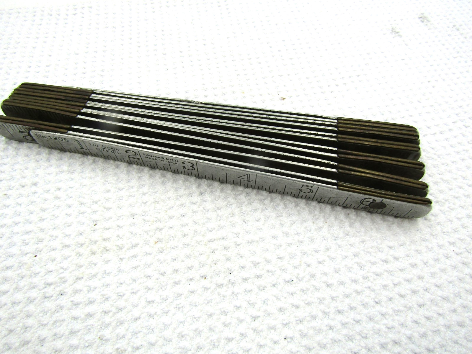 Vintage The Lufkin Rule Co. 6 fOOT fOLDING rULER Model 1206 Made USA