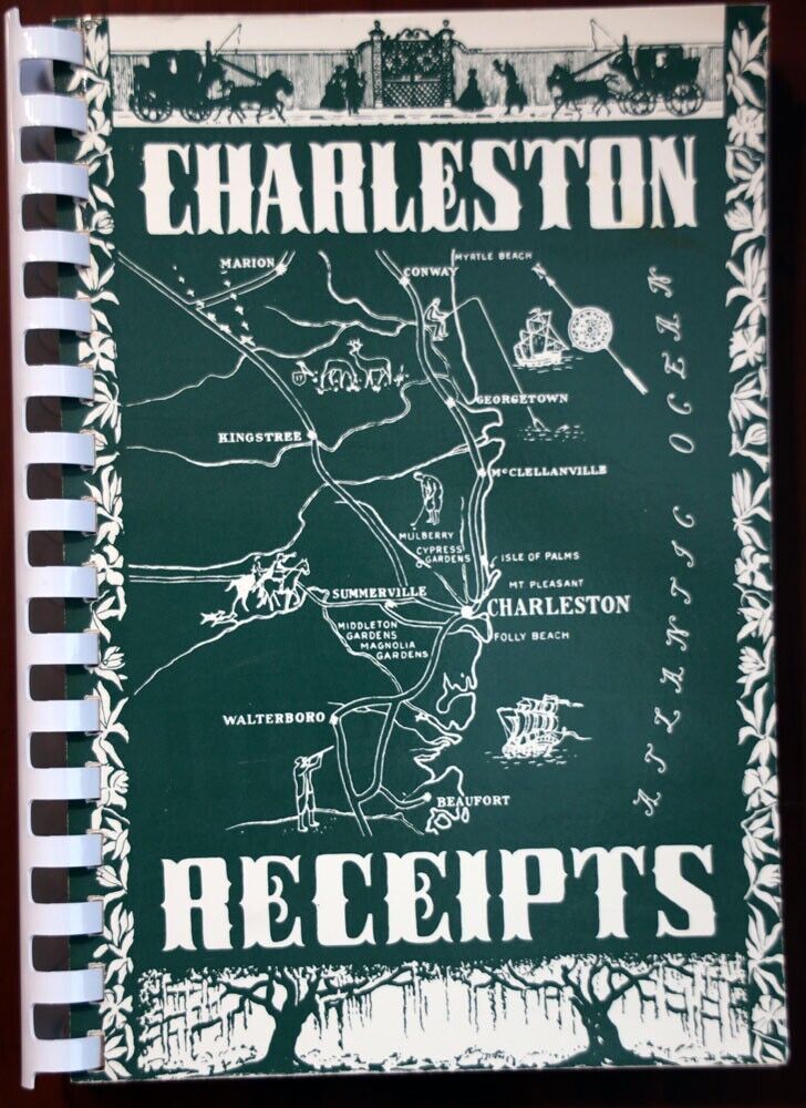 CHARLESTON RECEIPTS: Junior League Cookbook (1986) Charleston SC [1950] Vintage