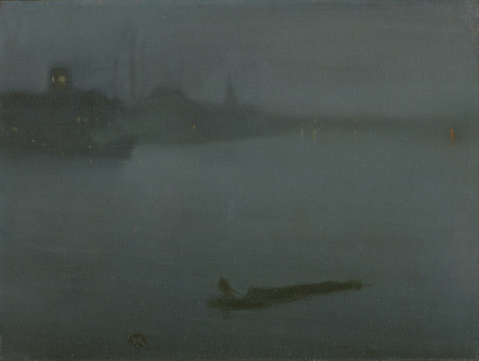 Whistler Nocturne Blue Gold Battersea Bridge 1872 Vintage Art Reprint