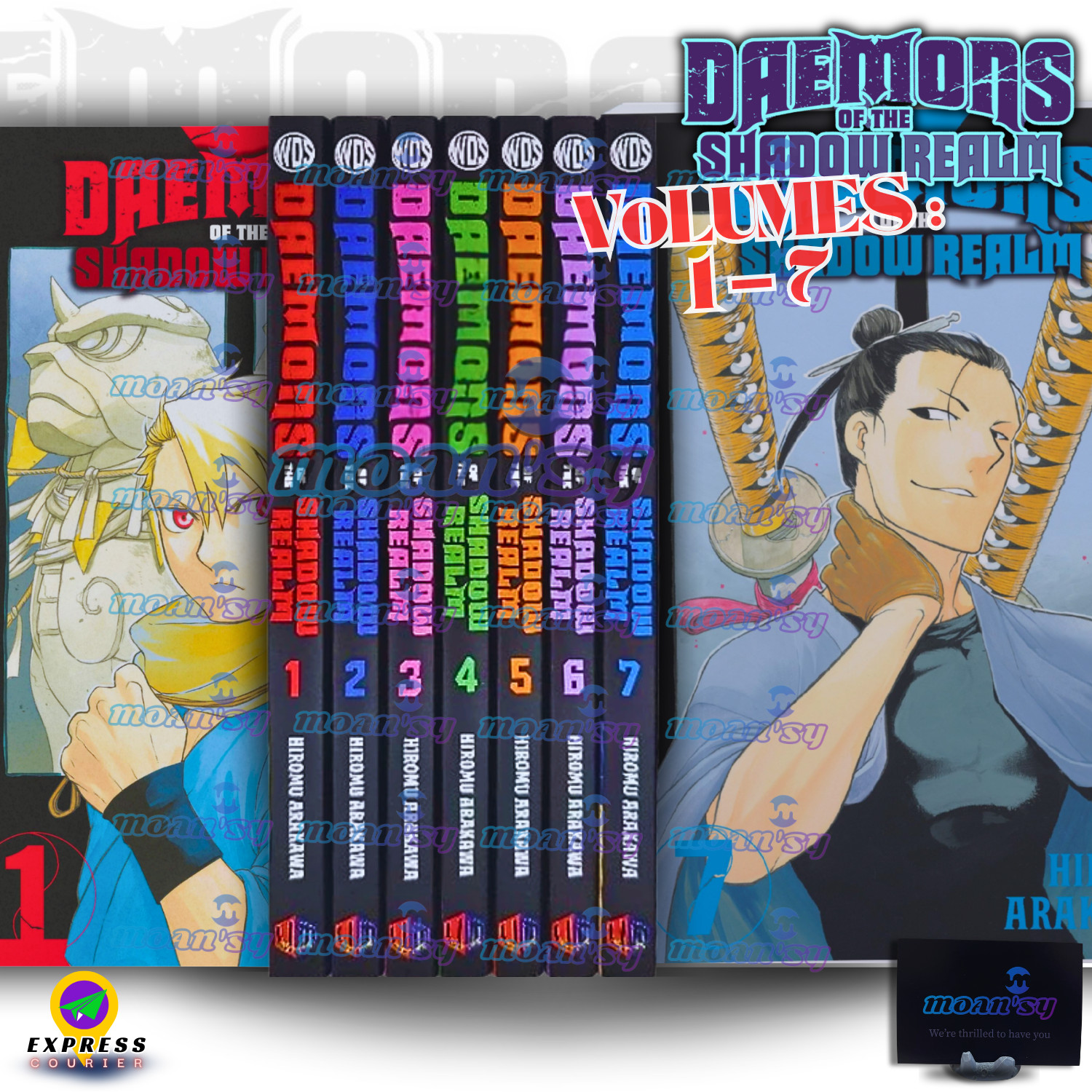 Daemons Of The Shadow Realm Vol 1-7 Set English Manga Dark Fantasy Books Lot